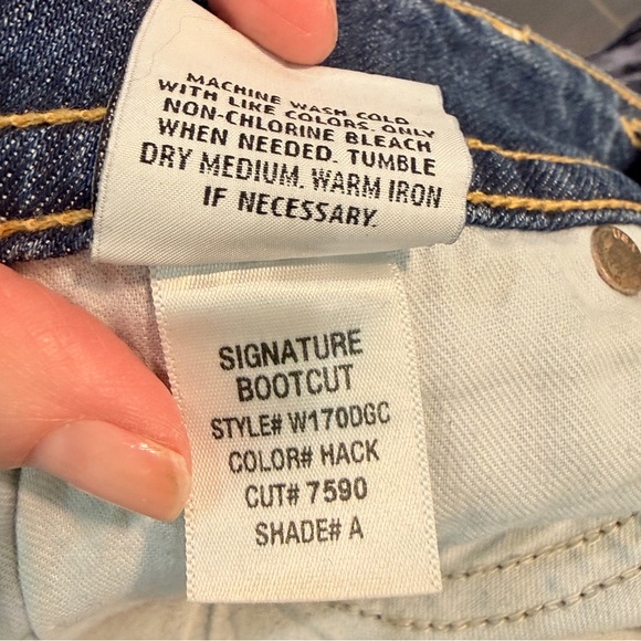 Hudson Signature Bootcut Denim Jeans Women's 27 Y2K - Picture 7 of 13